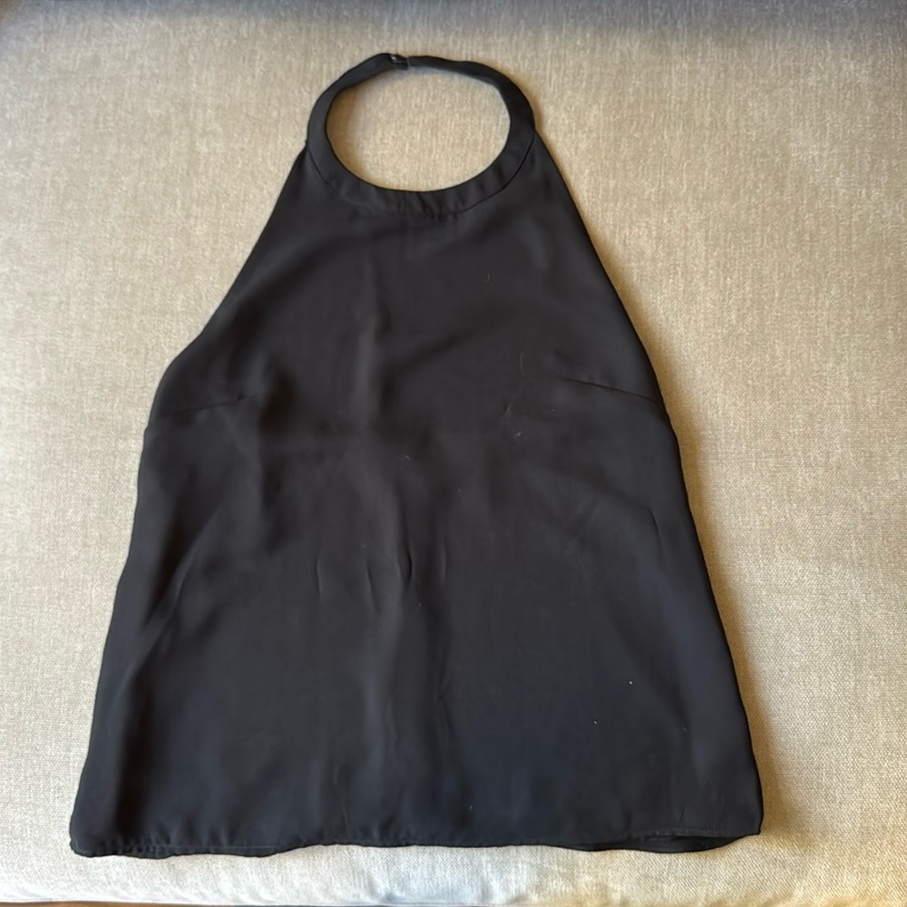 Bloomingdale’s brand Aqua black halter xs. Only worn once